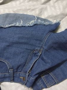 Distressed Denim Shorts