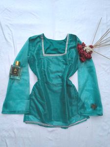 Organza Corset back kurti🫧