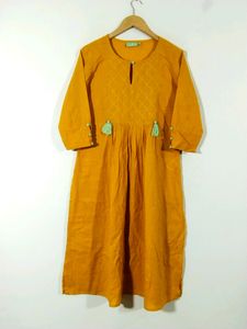 Idalia Yellow Printed Kurti (Women)