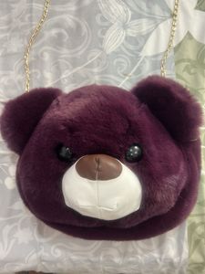 Plush Teddy Bear Crossbody Bag