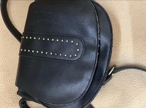 Black Studded Crossbody Bag