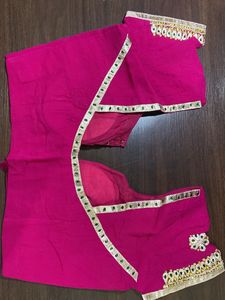 Rajasthani Rajputana Gotapatti Rani Pink Saree