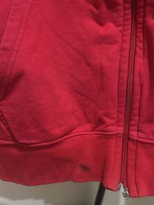 Red Esprit Zip-Up Hoodie