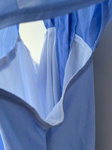 Blue Cutout Midi Dress