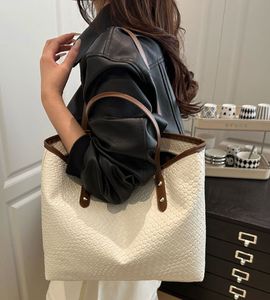 Stylish White Tote Bag