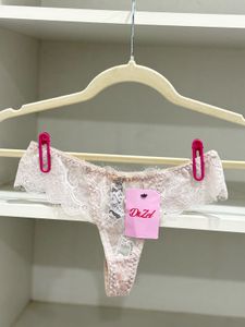 Women Lace Pink Thongs