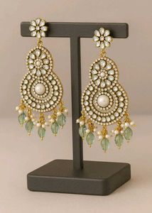 Elegant Kundan Drop Earrings