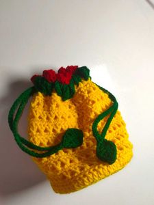 Handmade Crochet Potli Bag