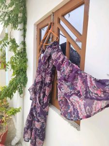 Bohemian Floral Maxi saree