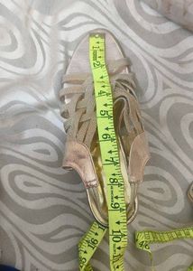 Gold Strappy Heels