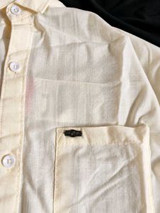 Classic Cream Button-Up Shirt