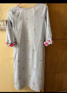 Rangriti Blue Striped Kurti