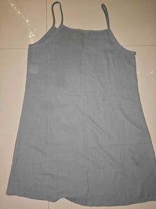Gray Sleeveless Mini Dress