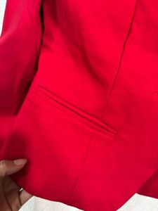 Red Fitted Blazer