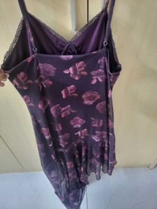 Sheer Floral Slip Dress
