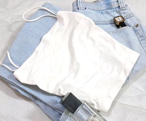 Basic White Strappy Top