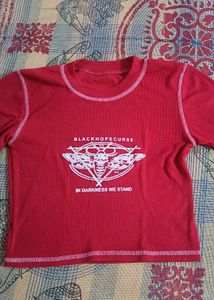 maroon colour crop top
