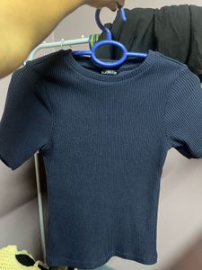 blue knit top ( zudio)
