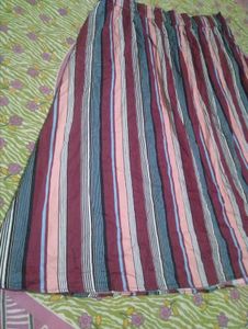 Striped Midi Skirt