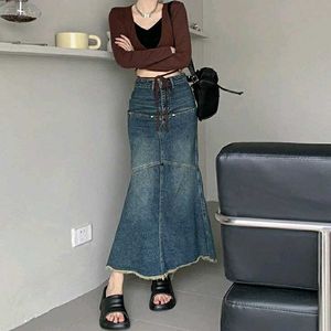 Denim Mermaid Skirt vintage