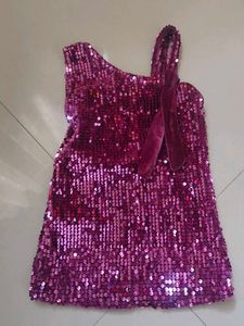 Sparkly Sequin One-Shoulder Dress