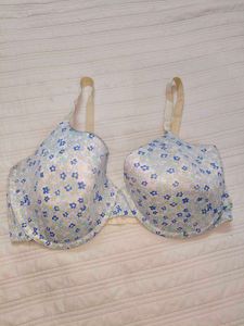 Floral Print Padded Bra