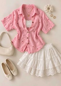 Cute Comfy Cotton Strawberry Shirt