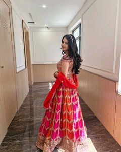 ❣️🧡Two-tone Lehenga Set with Resham Embroidery🧡