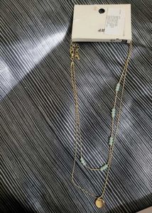 COMBO ✴️Gold Tone Layered Necklace &amp; Press-On Nail