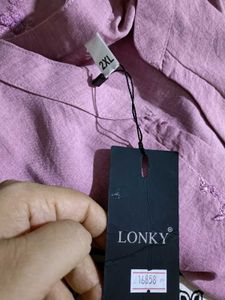Embroidered Pink Kurta Top