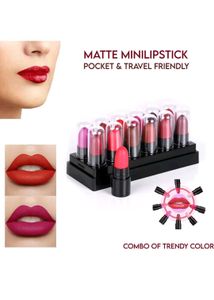 Matte Liquid Lipstick Pack of 12