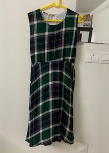 Classic Plaid Dress With Extra Sleeves
