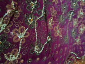 Vibrant Saree with Sequins