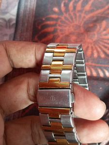 Titan Orignal Analog Two Tone Mens Watch