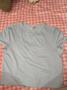 Light Blue Cropped T-Shirt