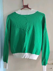 Korean oversize "One Of A Kind" V-Neck Sweater