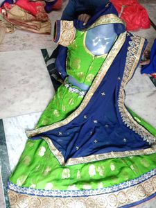 Green Lehenga Choli Set