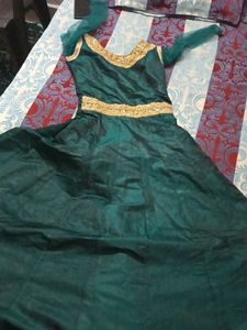 Emerald Green Ethnic Gown
