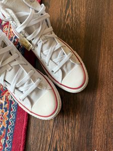 Classic White Converse High Tops