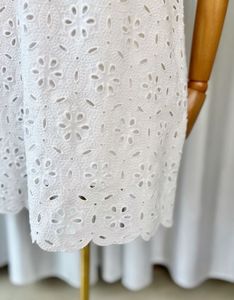 White Eyelet Off-Shoulder Dress