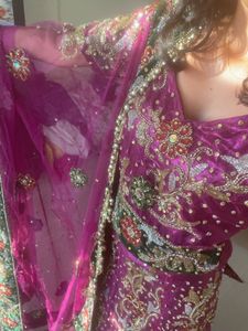 Y2k heavy work lehenga