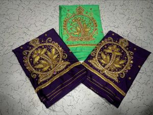 Aari work Silk Blouse