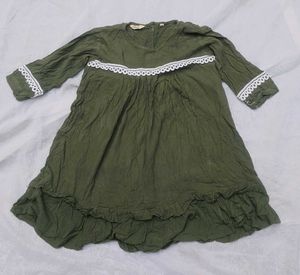 Olive Green Casual Dress