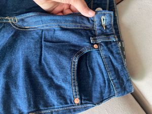 h&amp;m Dark Wash high waist Wide Leg Jeans