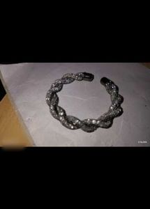 Unique Twisted Bangle Bracelet diamond jwellery