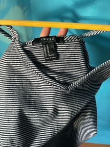 Forever 21 Striped Bodysuit