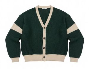 Green Cropped Cardigan