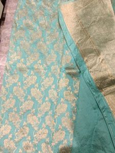 Beautiful Teal Lehenga Choli Set
