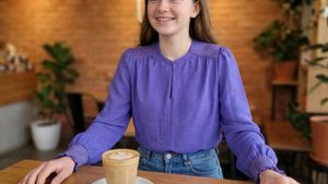 Stylish Purple Long Sleeve Top