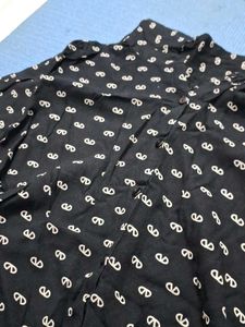 Chic Black Printed Shirt